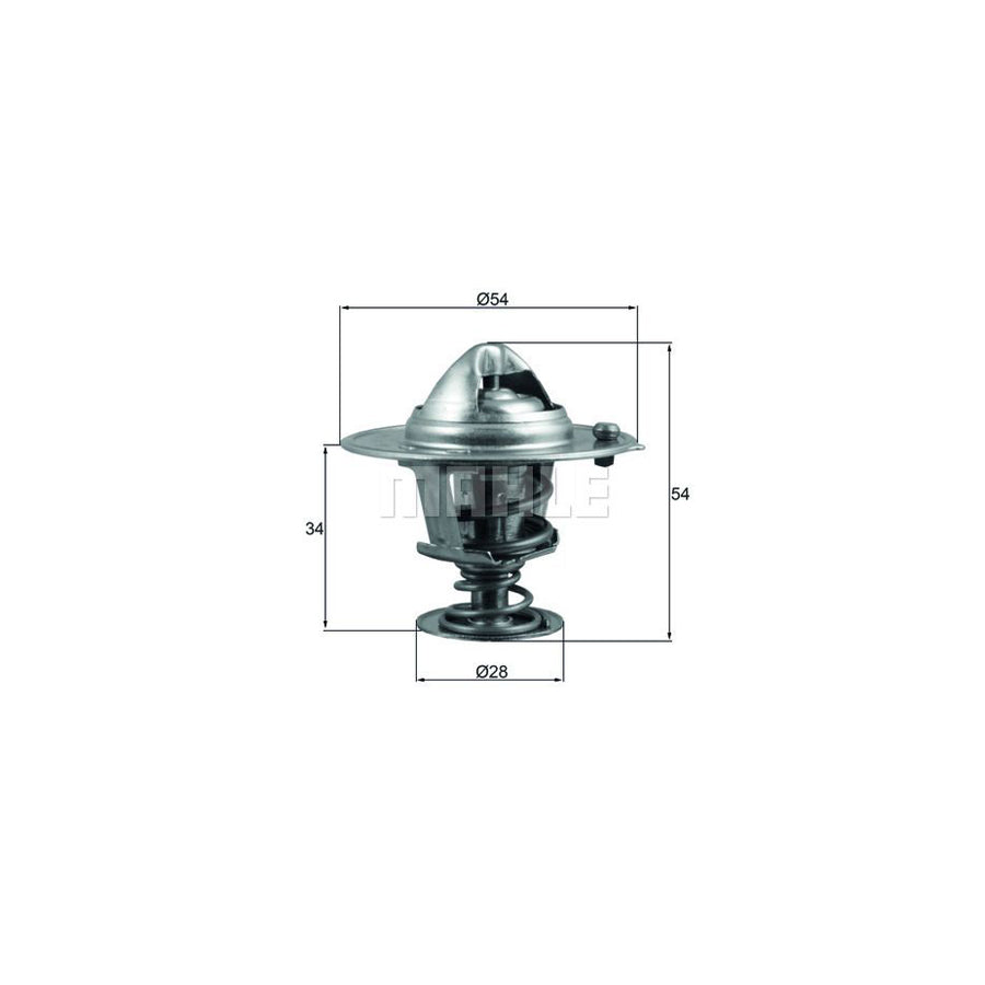 MAHLE ORIGINAL TX 206 88D Engine thermostat Opening Temperature: 88°C, with seal