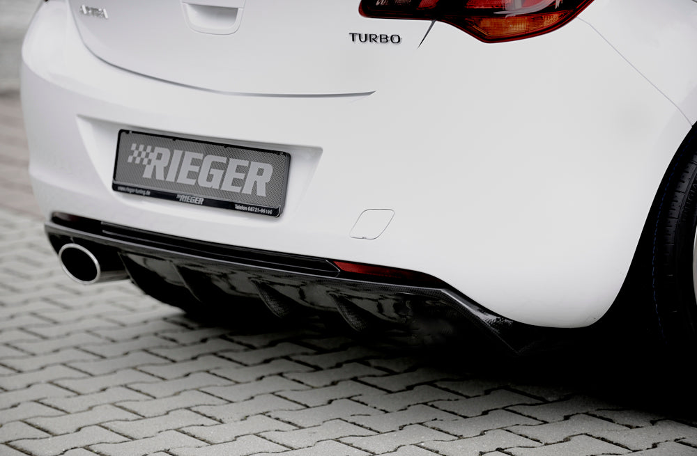 Rieger 00099861 Opel Astra J Rear Diffuser for Sport Tailpipe Left - Carbon-Look