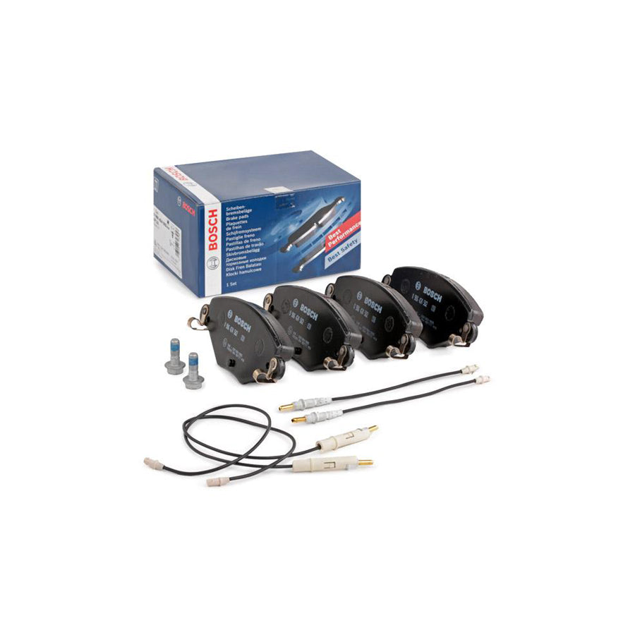 Bosch 0986424582 Brake Pad Set For CITROEN C5 Incl Wear Warning Contact With Anti Squeak Plate With Bolts Screws With Accessories BP328