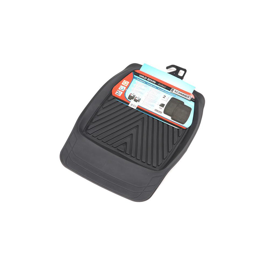 KEGEL 5-8503-785-4010 Floor mat set Elastomer, Front, Quantity: 2, Black