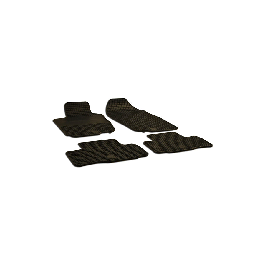 WALSER 50529 Floor mat set for TOYOTA RAV4 III Off-Road (XA30) Elastomer, Front and Rear, Quantity: 4, Black