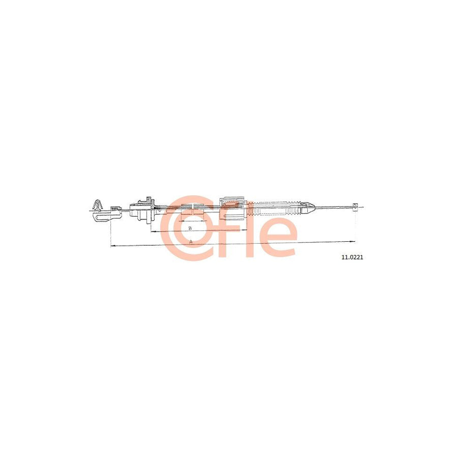 COFLE 11.0221 Throttle Cable | Duco Car Parts UK Car Parts