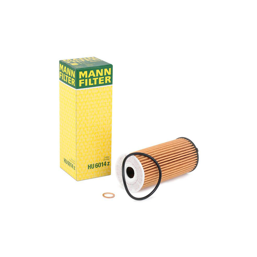 MANN-FILTER HU 6014 z Oil Filter with seal, Filter Insert