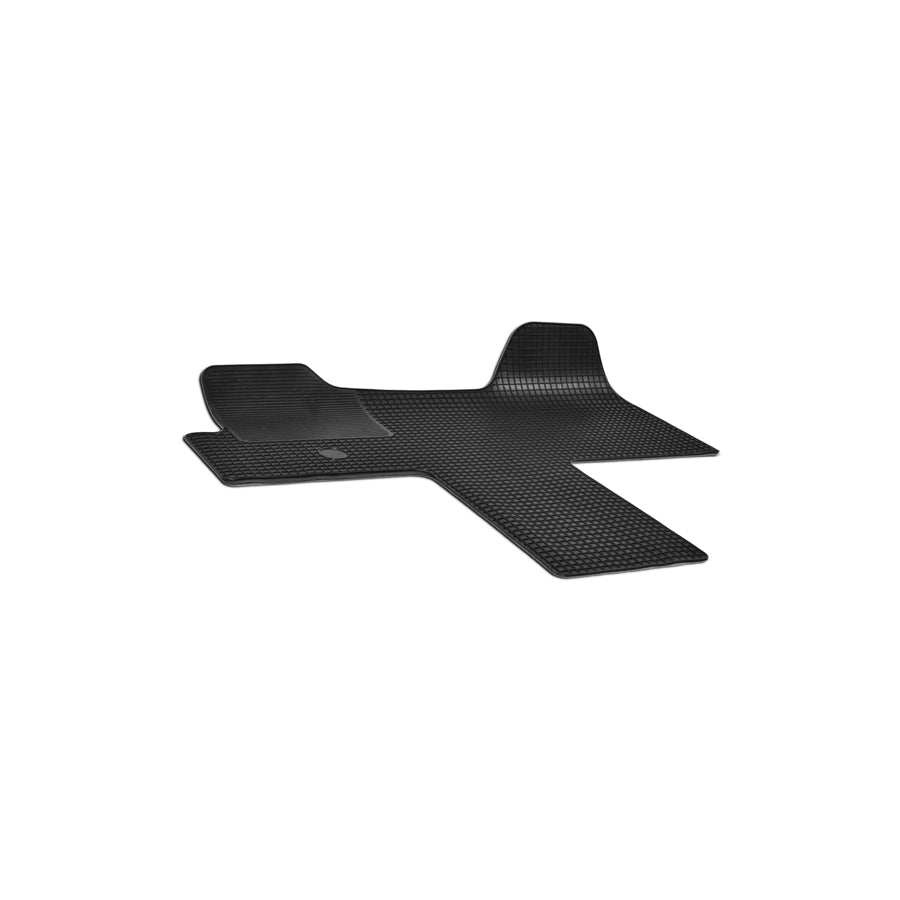 WALSER Tailored 50393 Floor mat set Elastomer, Front, Quantity: 1, Black