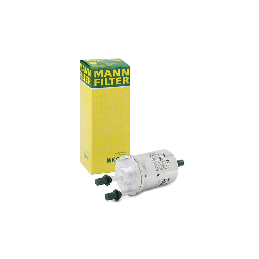 MANN-FILTER WK 69/1 Fuel filter In-Line Filter, with integrated pressure regulator