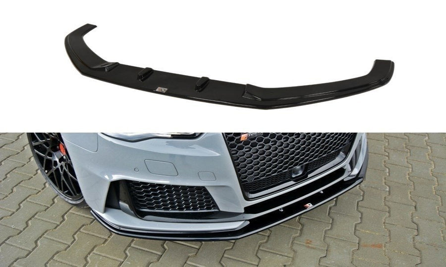 Maxton Design AU-RS3-8V-FD2T Front Splitter V.2 Audi RS3 8V Sportback | Duco Car Parts UK Car Parts