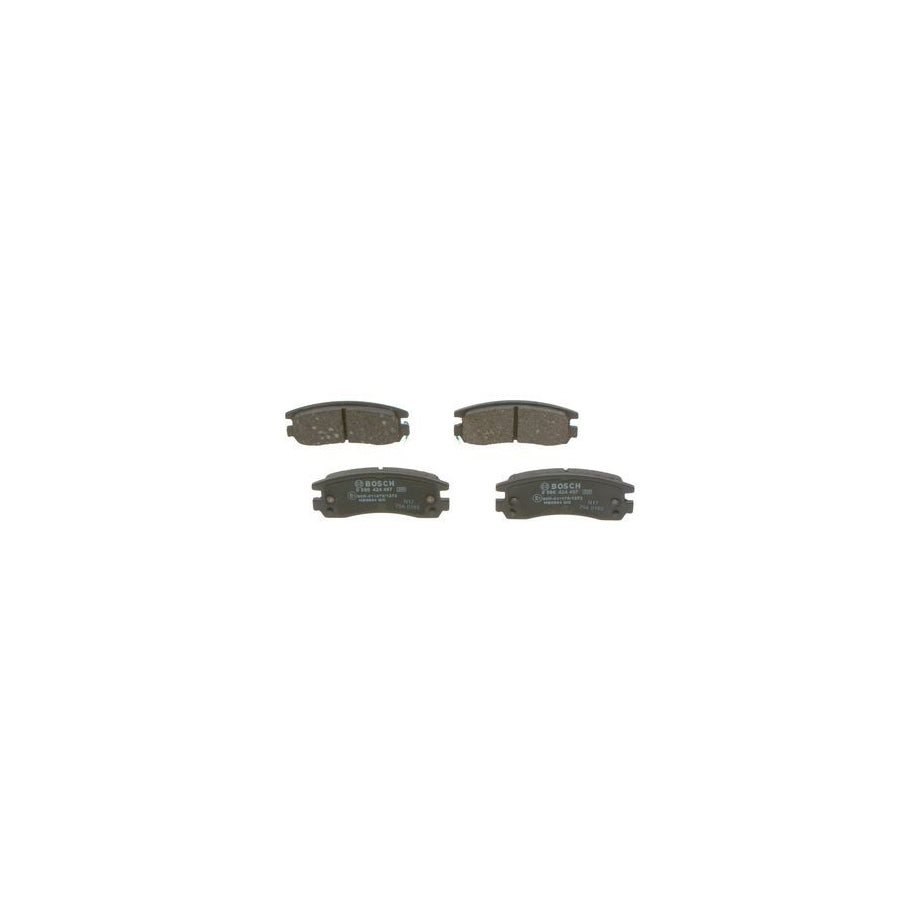 Bosch 0986424467 Brake Pad Set With Acoustic Wear Warning With Anti Squeak Plate BP236