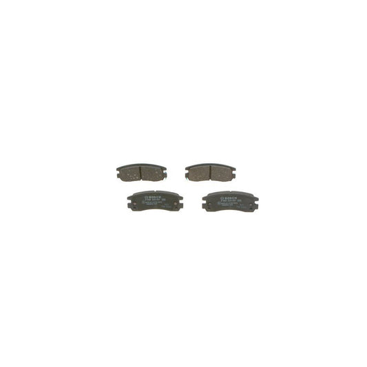 Bosch 0986424467 Brake Pad Set With Acoustic Wear Warning With Anti Squeak Plate BP236