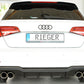 Rieger 00056822 Audi 8V A3 Rear Diffuser for Twin Tailpipe Left & Right -  Matte Black