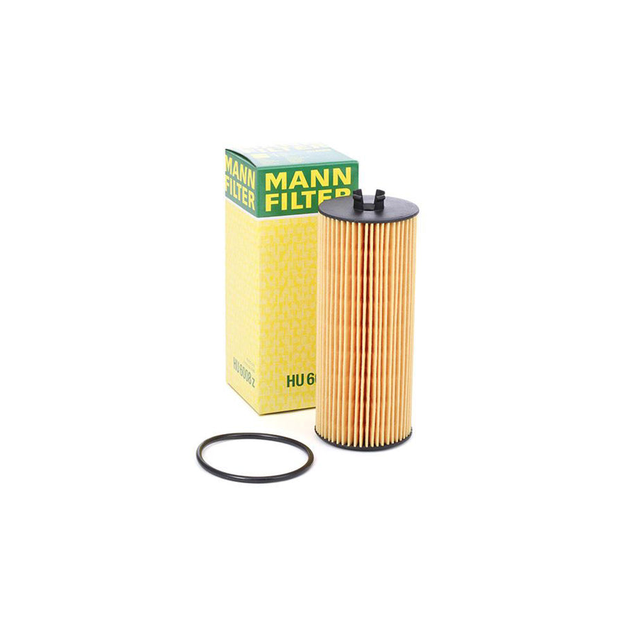 MANN-FILTER HU 6008 z Oil Filter with seal, Filter Insert