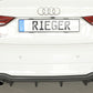 Rieger 00056825 Audi 8V S3 Rear Diffuser for Original Twin Tailpipe Left & Right -  Matte Black