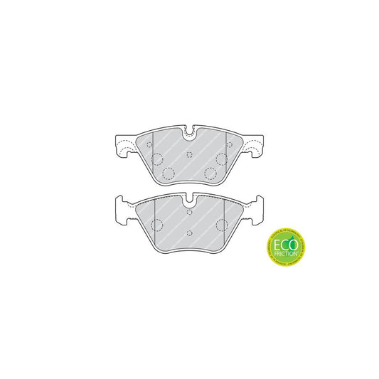 Ferodo Premier Eco Friction Fdb4380 Brake Pad Set For Bmw 5 Series Not Prepared For Wear Indicator With Piston Clip Without Accessories
