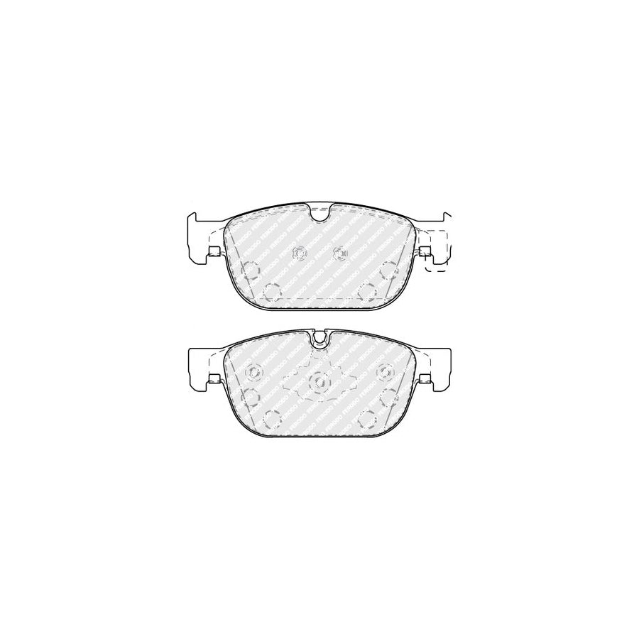 Ferodo Fdb5117 Brake Pad Set Prepared For Wear Indicator With Piston Clip Without Accessories
