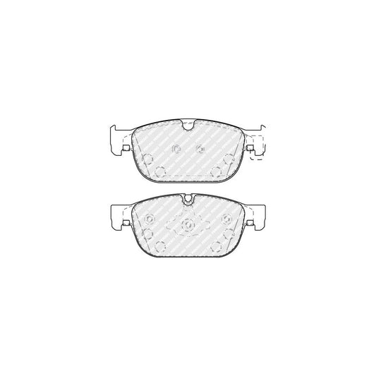 Ferodo Fdb5117 Brake Pad Set Prepared For Wear Indicator With Piston Clip Without Accessories