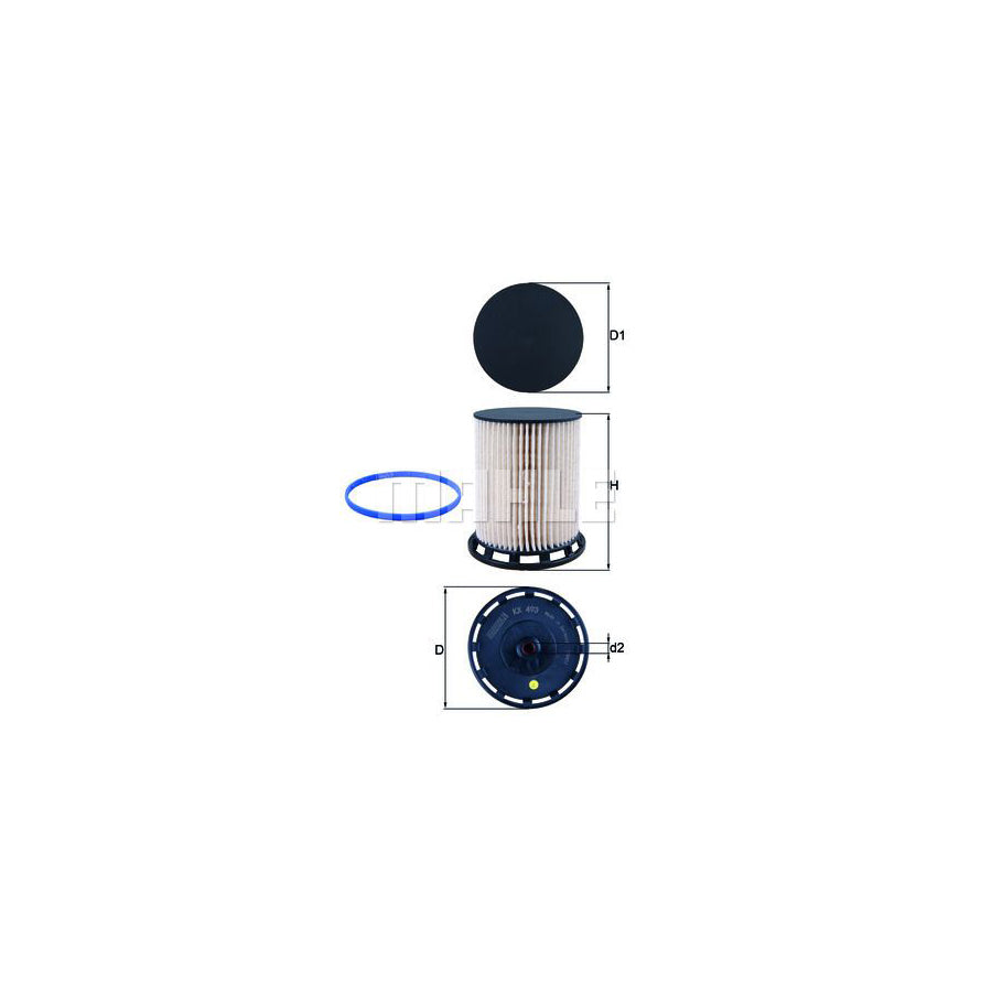 MAHLE ORIGINAL KX 493D Fuel filter Filter Insert