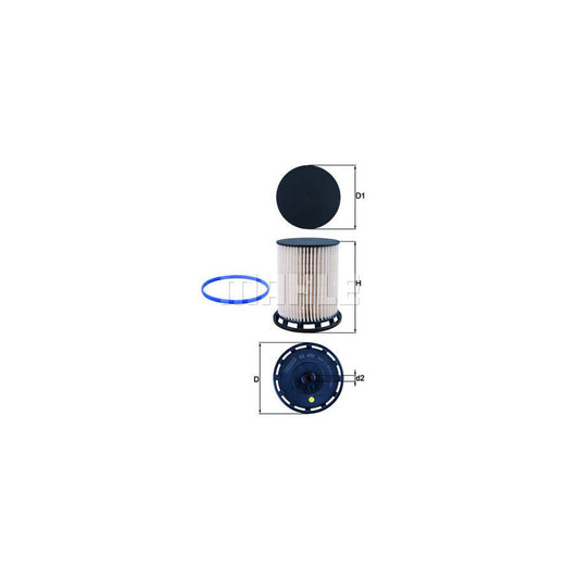 MAHLE ORIGINAL KX 493D Fuel filter Filter Insert