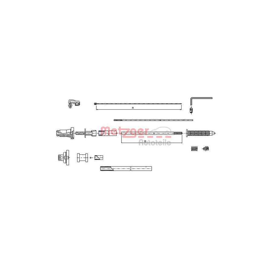 METZGER 10.1177 Throttle Cable for PEUGEOT 406 | Duco Car Parts UK Car Parts