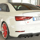 Rieger 00056825 Audi 8V S3 Rear Diffuser for Original Twin Tailpipe Left & Right -  Matte Black