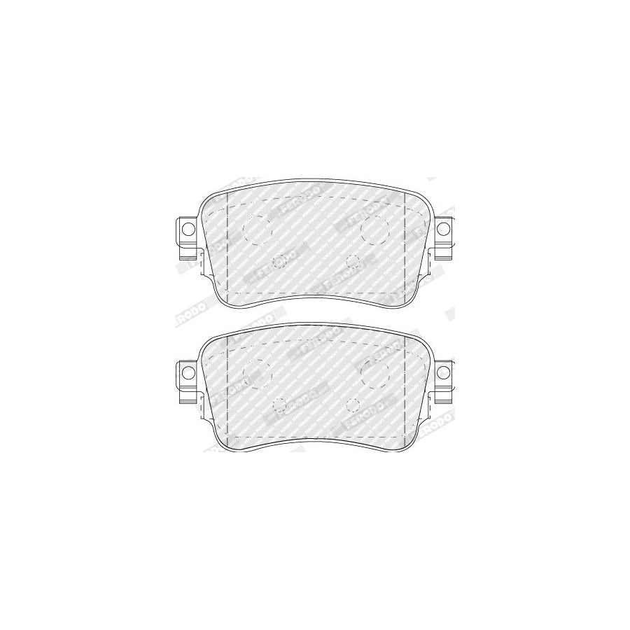 Ferodo Fvr5120 Brake Pad Set With Acoustic Wear Warning With Accessories