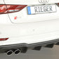 Rieger 00056825 Audi 8V S3 Rear Diffuser for Original Twin Tailpipe Left & Right -  Matte Black