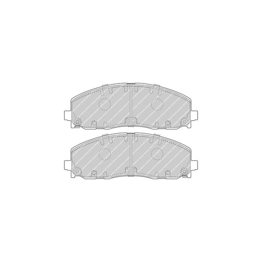 Ferodo Fdb4785 Brake Pad Set Premier Eco Friction With Acoustic Wear Warning With Accessories