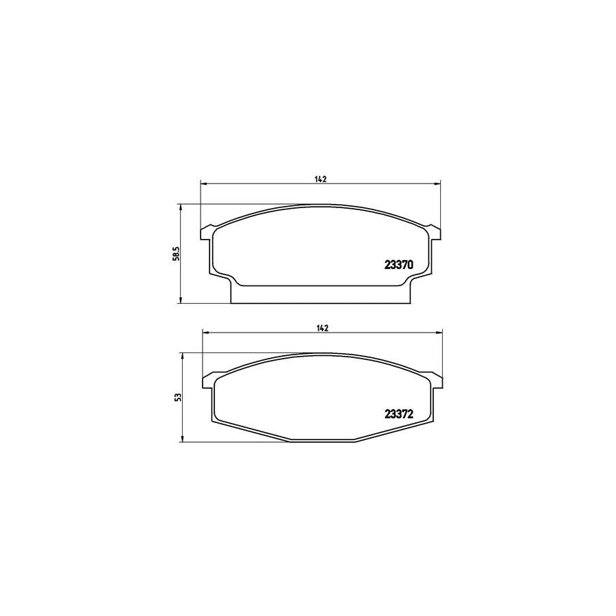 Brembo P B1 001 Brake Pad Set For Ldv Cub Van Excl Wear Warning Contact