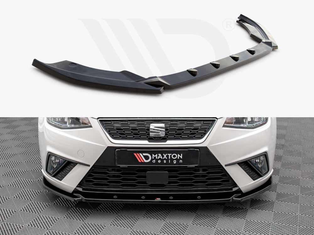 Maxton Design SE-IB-5-FD2T Front Splitter V.2 Seat Ibiza MK5 (2017-2021) | Duco Car Parts UK Car Parts
