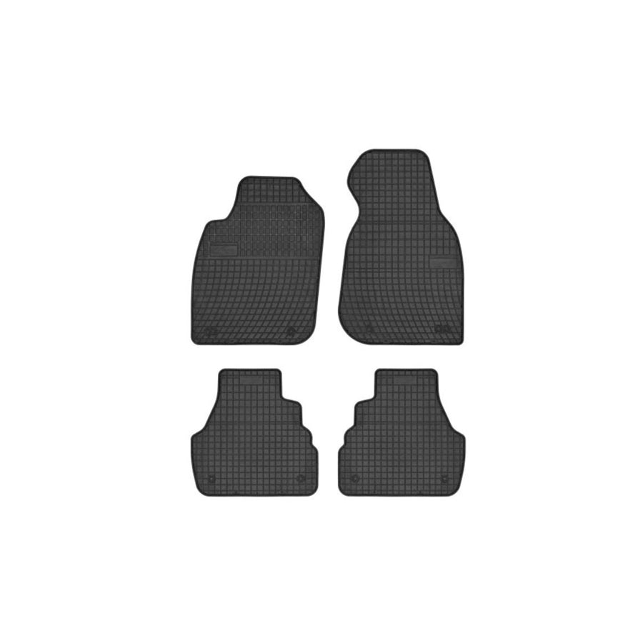 FROGUM Tailored 0723 Floor mat set for AUDI A6 Elastomer, Front and Rear, Quantity: 4, Black, (LHD)