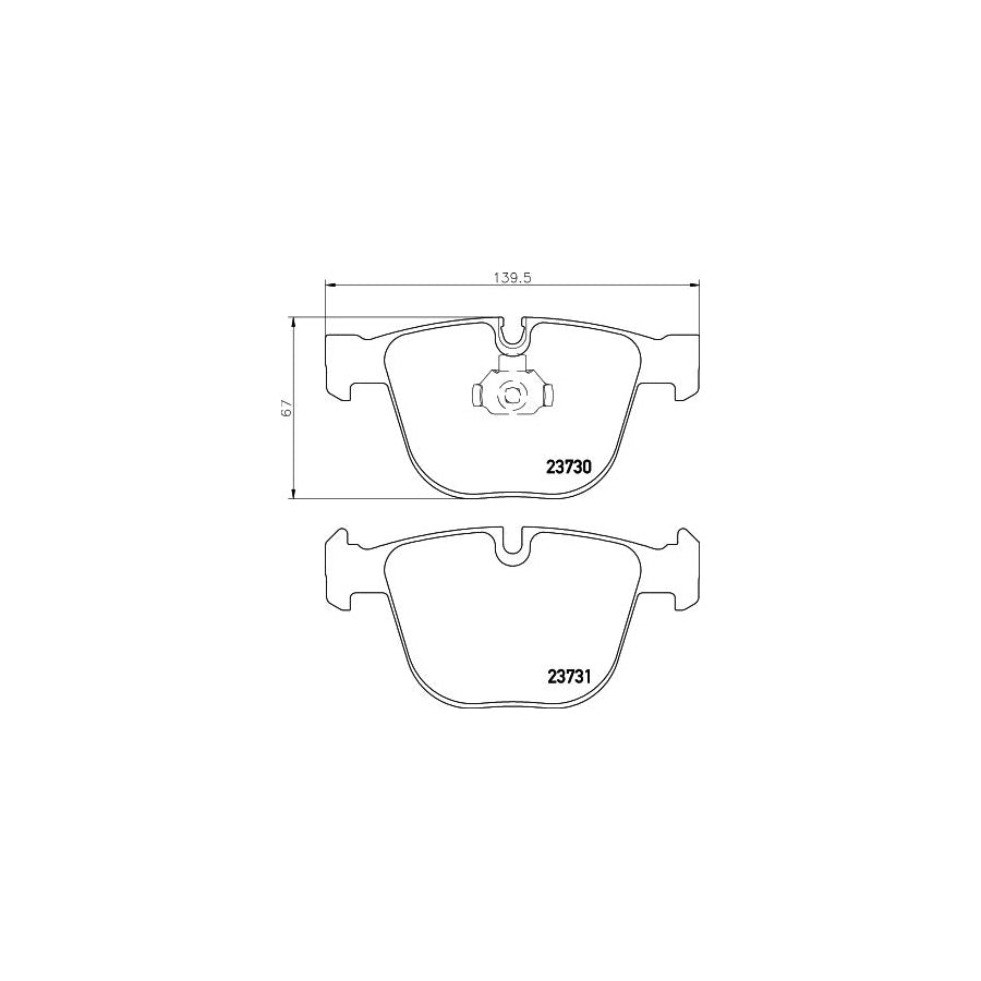Hella 8DB 355 010 751 Brake Pad Set Prepared For Wear Indicator