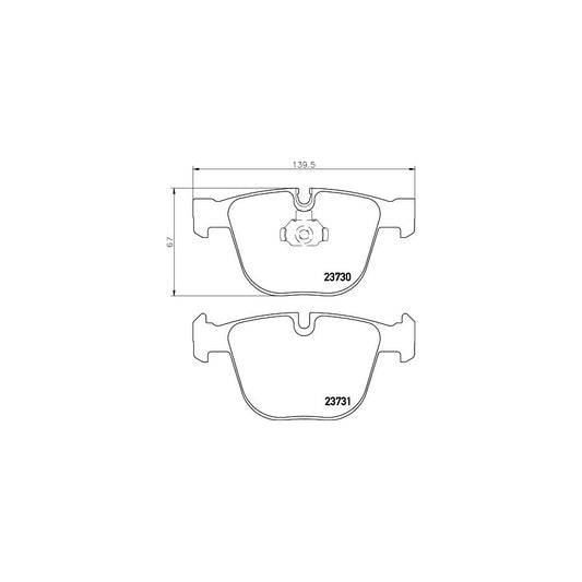 Hella 8DB 355 010 751 Brake Pad Set Prepared For Wear Indicator