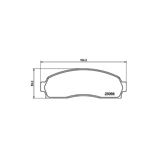 Hella 8DB 355 015 361 Brake Pad Set For Ford Usa Explorer Not Prepared For Wear Indicator