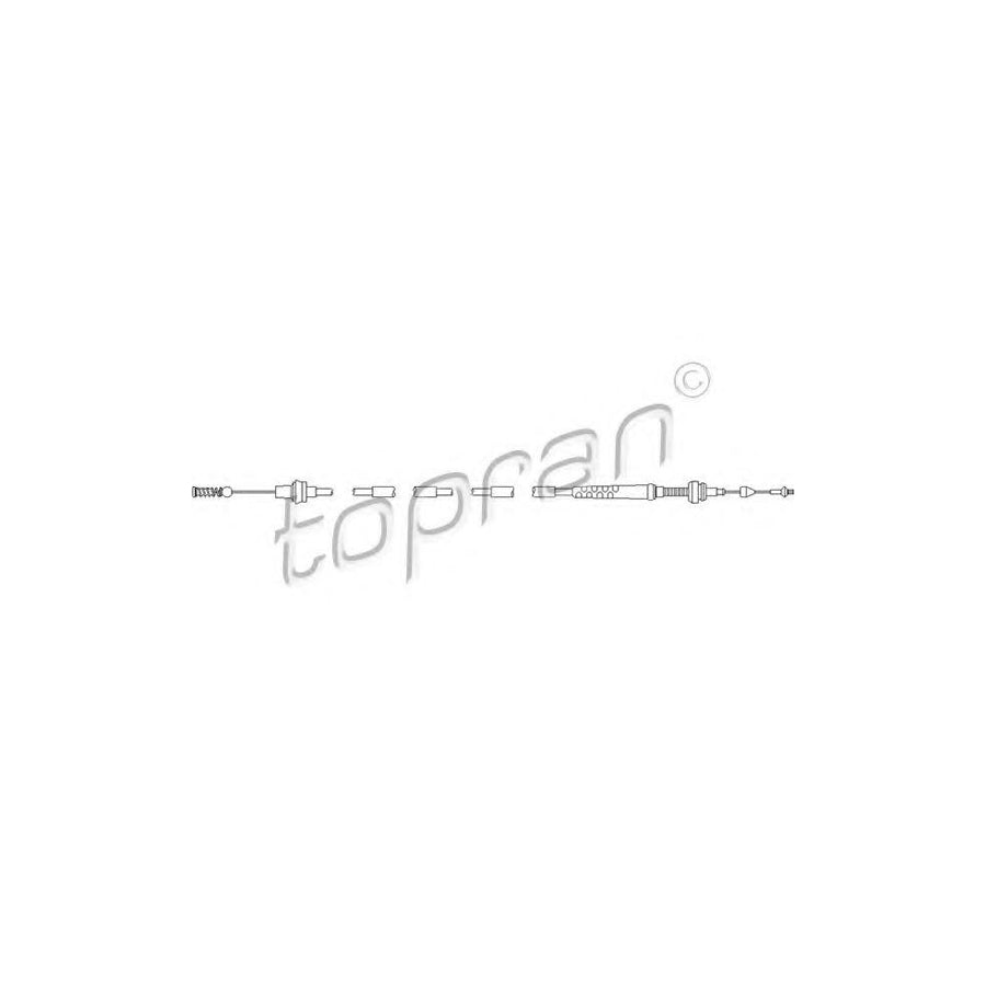 TOPRAN 112 157 Throttle Cable | Duco Car Parts UK Car Parts