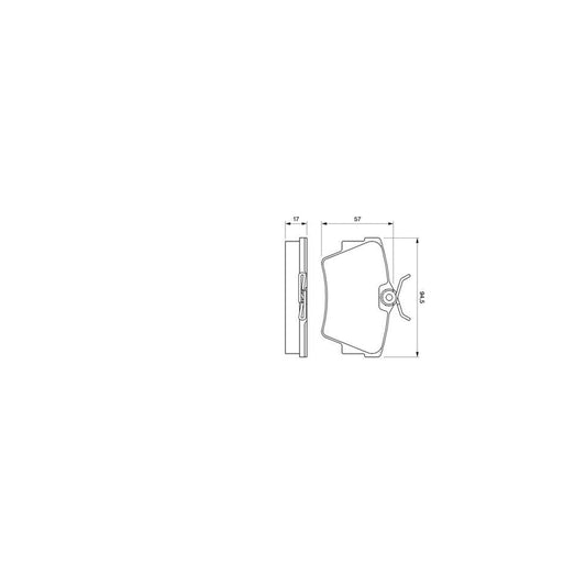 Bosch 0986424662 Brake Pad Set With Mounting Manual BP378