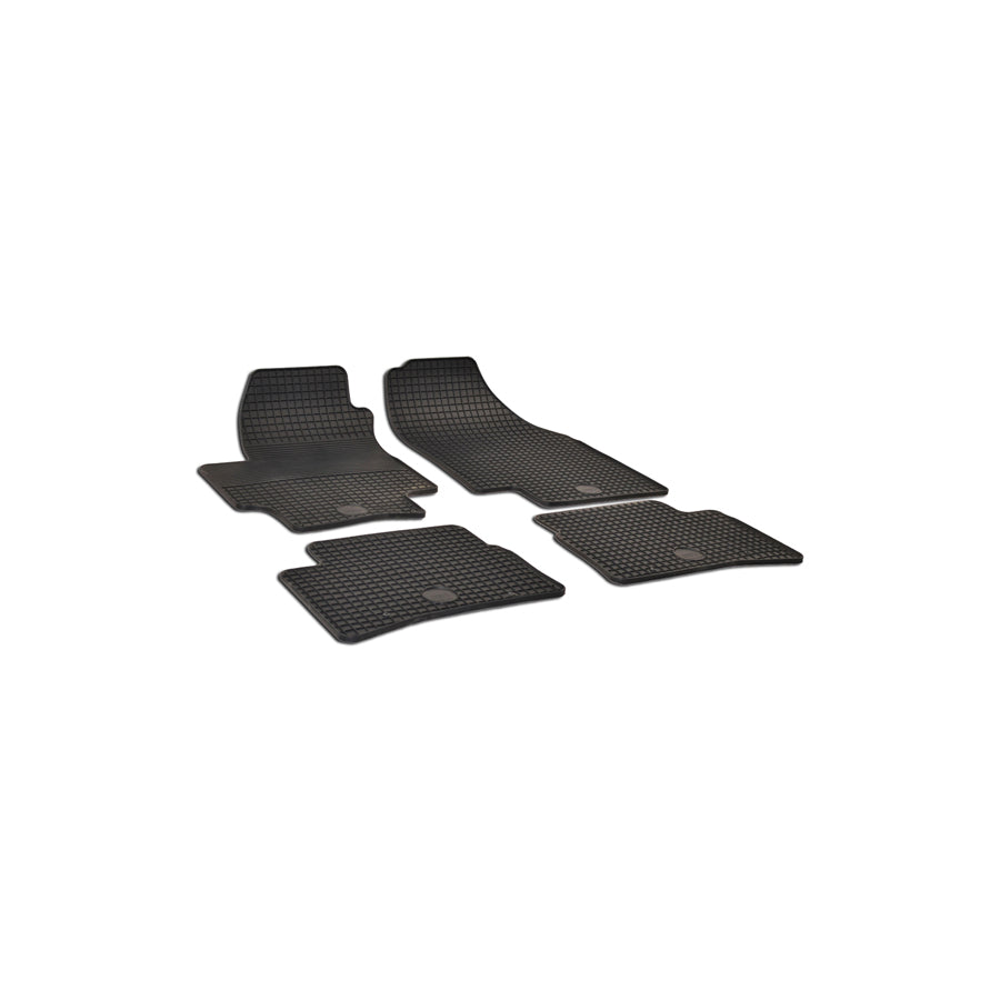 WALSER 50350 Floor mat set for HYUNDAI ACCENT Elastomer, Front and Rear, Quantity: 4, Black