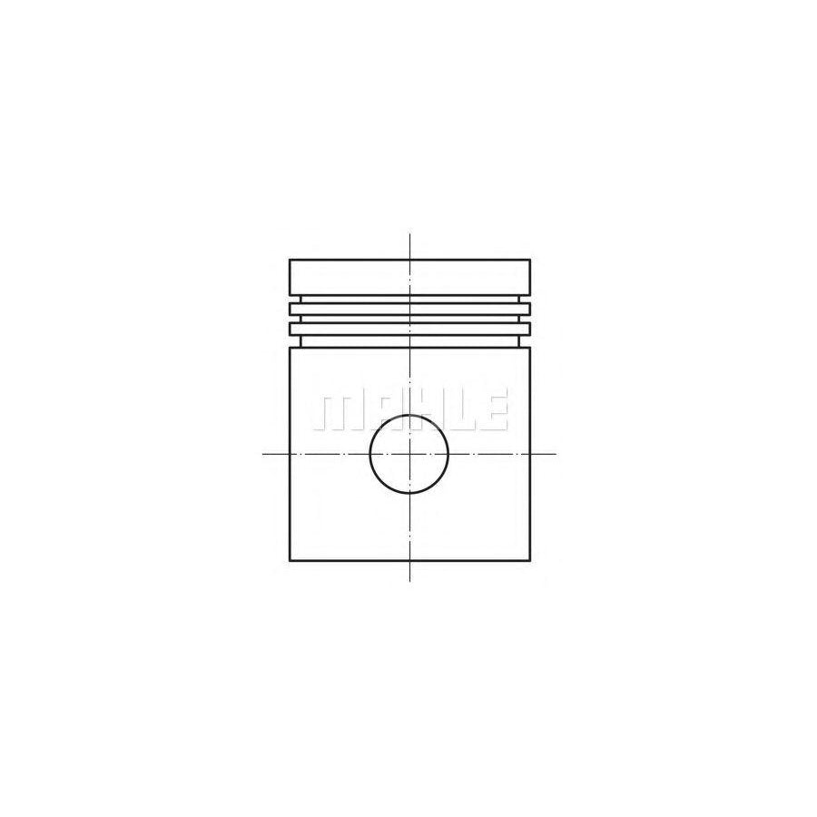 MAHLE ORIGINAL 007 25 01 Piston 65,4 mm, with piston rings
