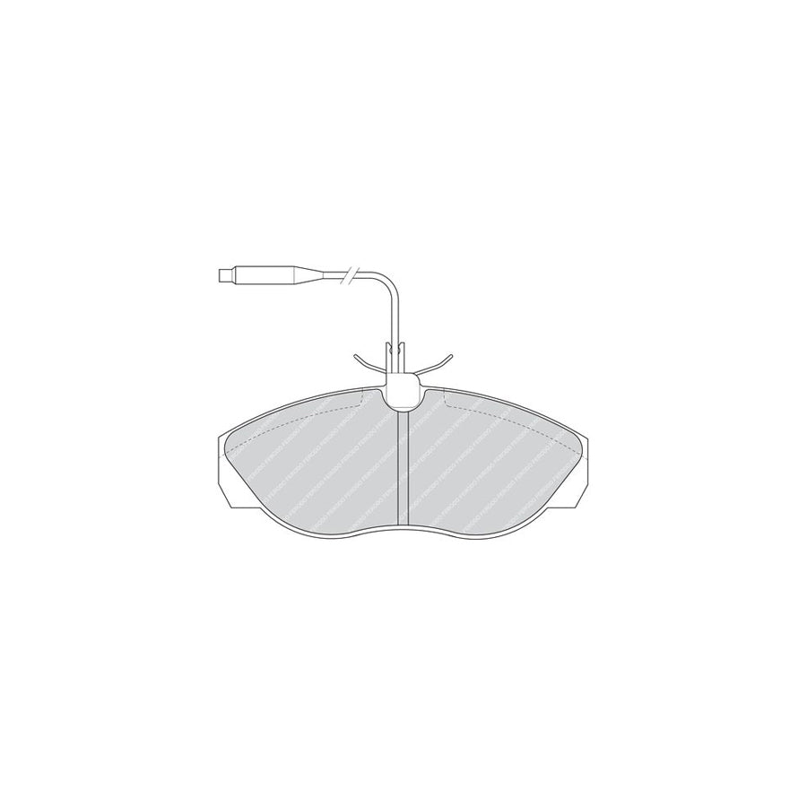 Ferodo Fdb967 Brake Pad Set Incl Wear Warning Contact