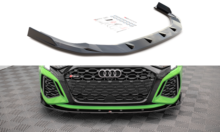 Maxton Design AU-RS3-8Y-S-FD2T Front Splitter V.2 Audi RS3 8Y | Duco Car Parts UK Car Parts