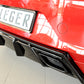 Rieger 00088166 SEAT KJ Rear Diffuser (Ibiza FR & Ibiza) - Glossy Black