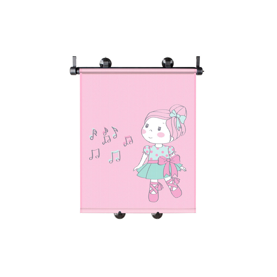 WALSER 30291 Car sun shade Light pink, Multi-coloured, PVC, Quantity: 2