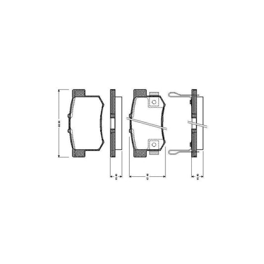 Bosch 0986Tb2637 Brake Pad Set Excl Wear Warning Contact With Accessories