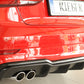 Rieger 00056824 Audi 8V A3 Rear Diffuser for Twin Tailpipe Left -  Matte Black