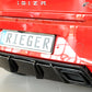 Rieger 00088166 SEAT KJ Rear Diffuser (Ibiza FR & Ibiza) - Glossy Black