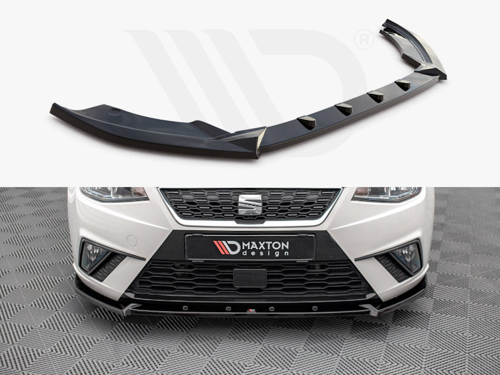 Maxton Design SE-IB-5-FD1T Front Splitter V.1 Seat Ibiza MK5 (2017-2021) | Duco Car Parts UK Car Parts