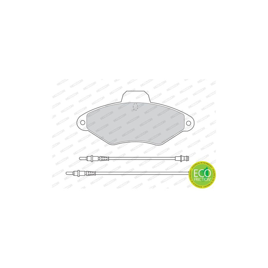 Ferodo Premier Eco Friction Fdb874 Brake Pad Set For CITROEN Xantia Incl Wear Warning Contact Without Accessories