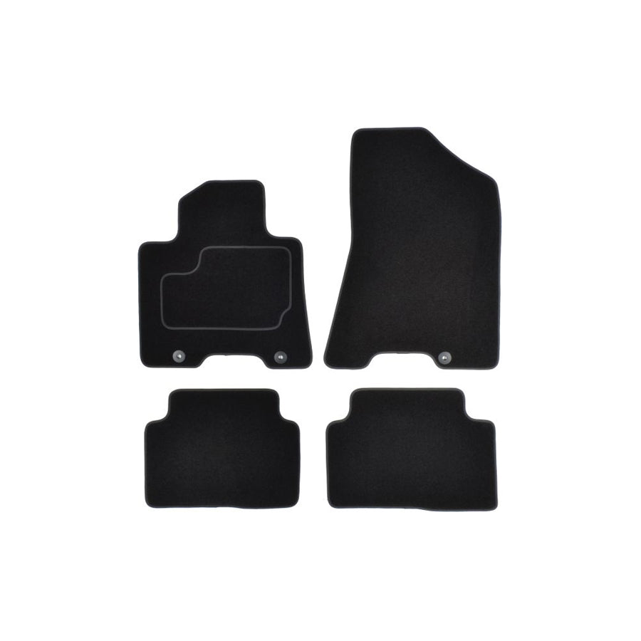MAMMOOTH A041 HYU217 PRM 01 Floor mat set for HYUNDAI Tucson (TL, TLE) Textile, Front and Rear, Quantity: 4, Black