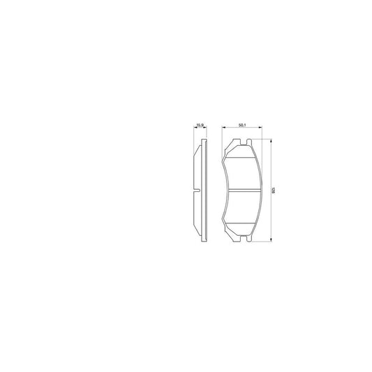 Bosch 0986460981 Brake Pad Set For Nissan Primera BP550
