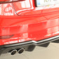 Rieger 00056824 Audi 8V A3 Rear Diffuser for Twin Tailpipe Left -  Matte Black