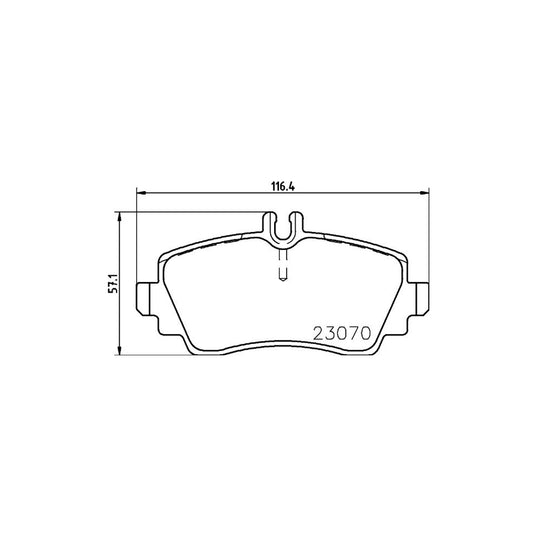 Hella 8DB 355 018 311 Brake Pad Set Suitable For Mercedes Benz A Class W168 Prepared For Wear Indicator With Brake Caliper Screws With Accessories