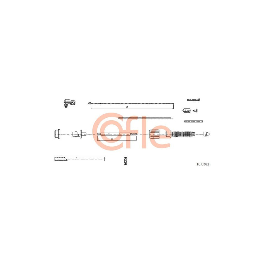 COFLE 10.0382 Throttle Cable | Duco Car Parts UK Car Parts
