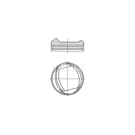 MAHLE ORIGINAL 013 32 01 Piston 80,25 mm, with piston rings